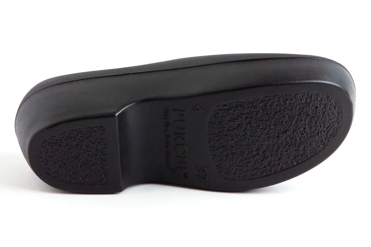 PURCEL CLASSIC CLOGS (open-back), BLACK