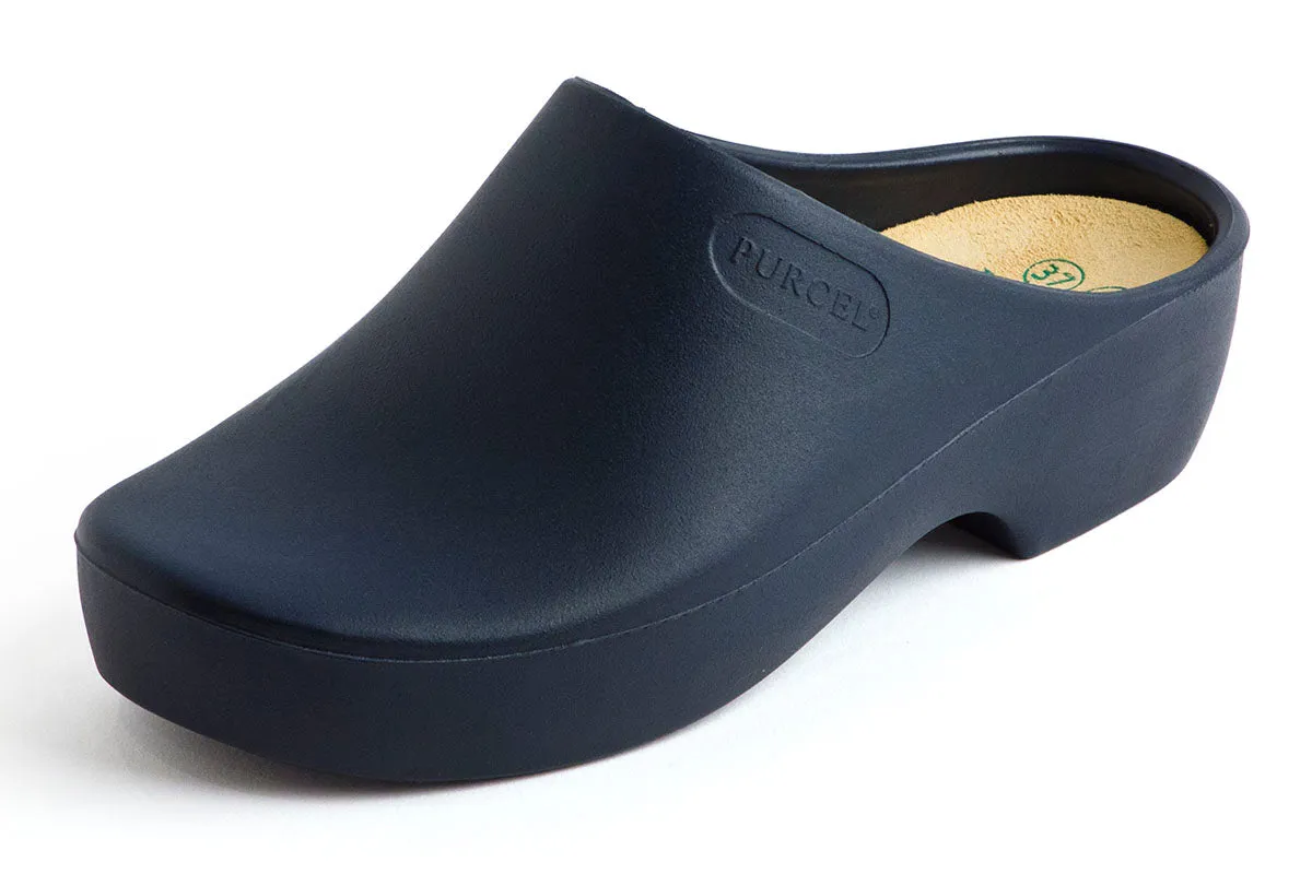 PURCEL CLASSIC CLOGS (open-back), BLUE