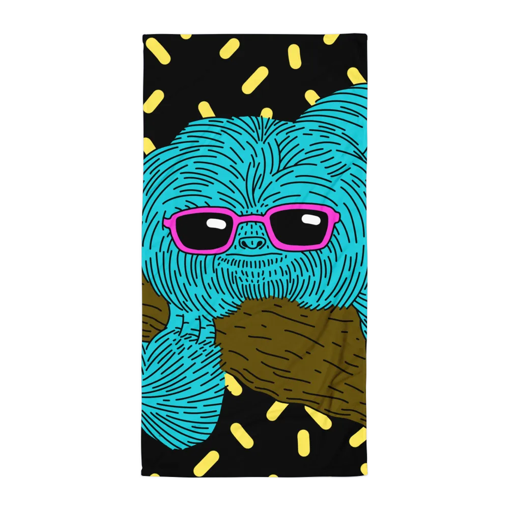 "Cool Sloth" Towel