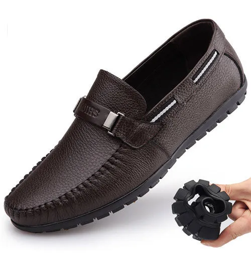 Real Leather Men Flats Genuine Leather Men Boat Shoes,Fashion Men Moccasins Shoes Chaussure Homme Soft Men Shoes