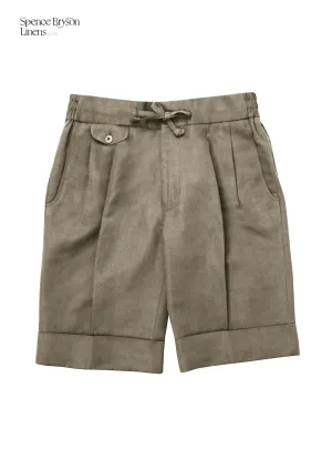Sage Linen Bermuda Shorts