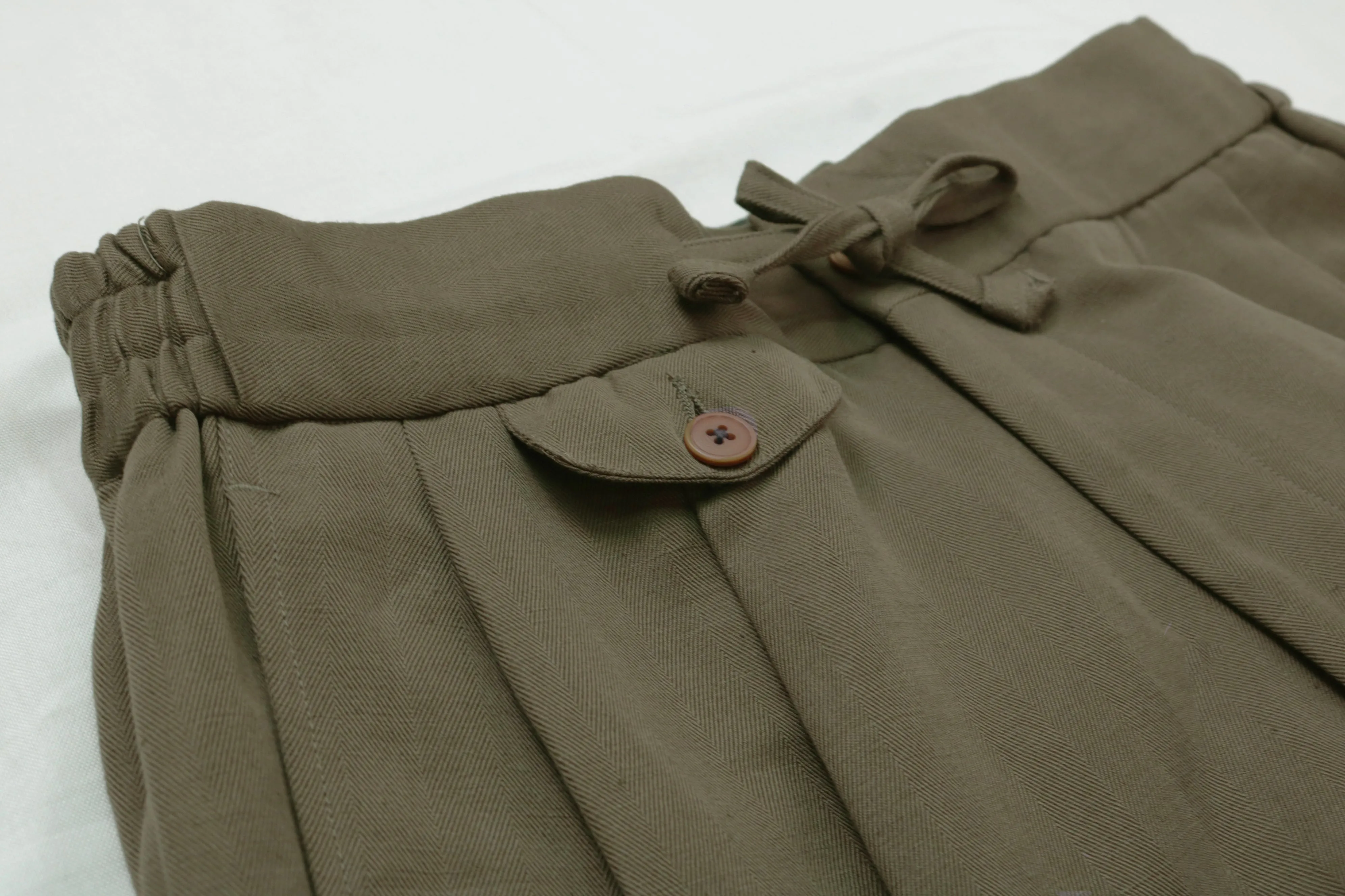 Sage Linen Bermuda Shorts