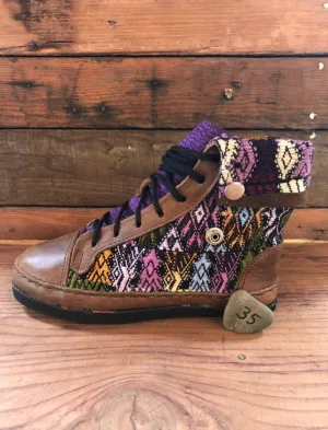 Size 35 - Fold down Desert Boots -  Pastel Deers