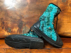 Size 39 Deluxe Desert Boots - Turquoise