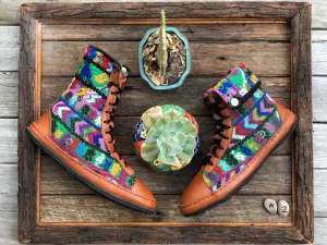 Size 42 - Fold down Desert Boots Multi Coloured Arrows