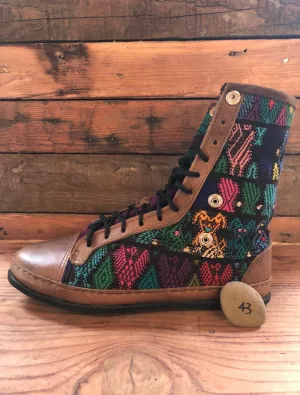 Size 43 - Fold down Desert Boots  Rainbow Birds