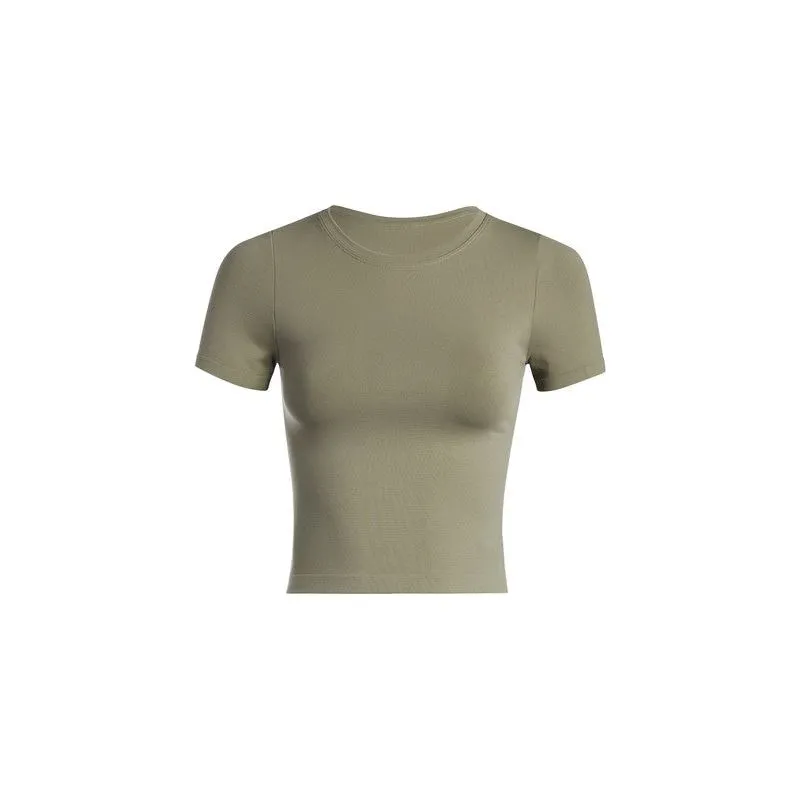 Smooth Crew Neck Baby Tee Top