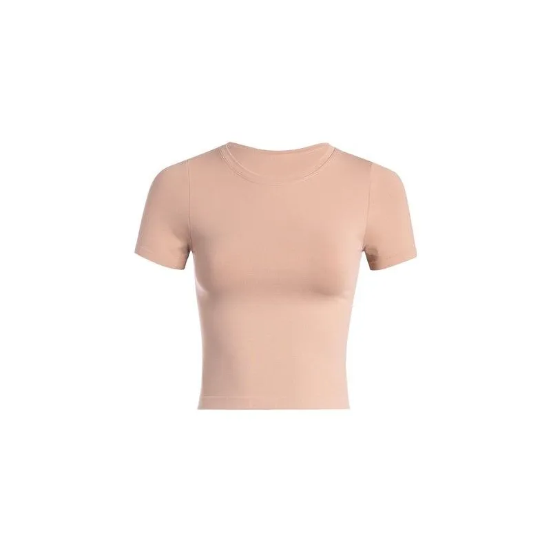 Smooth Crew Neck Baby Tee Top