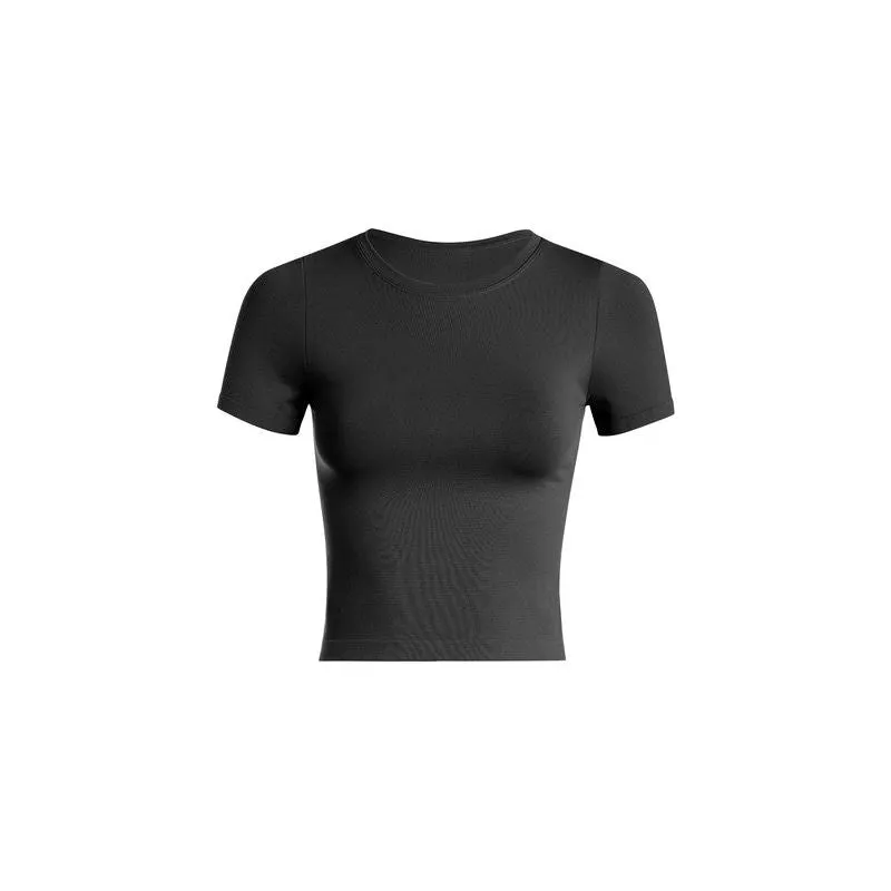 Smooth Crew Neck Baby Tee Top