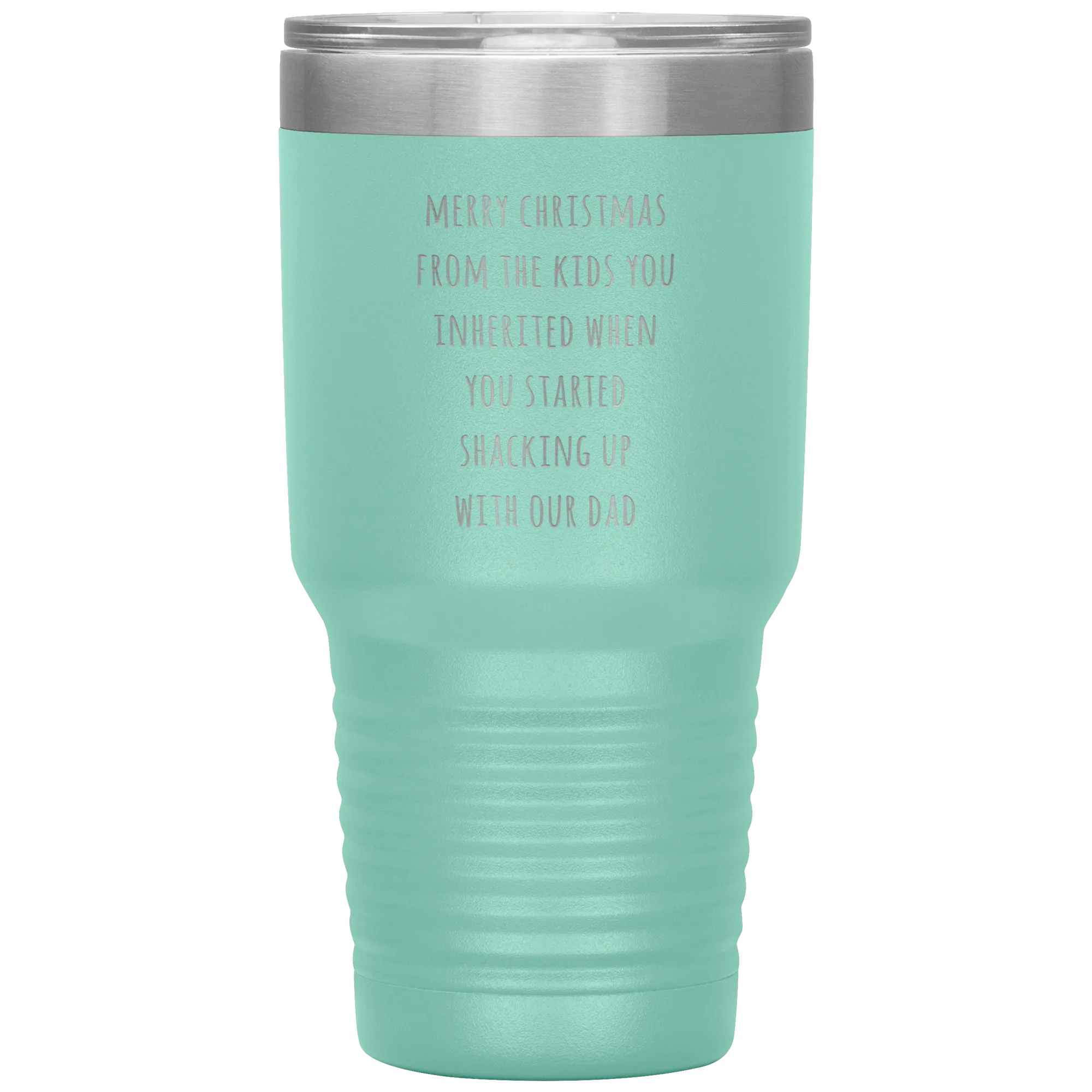 Stepmom Mug Stepmother Gift for Stepmoms Funny Merry Christmas from the KIDS You Inherited When You Started Shacking with Tumbler Coffee Cup