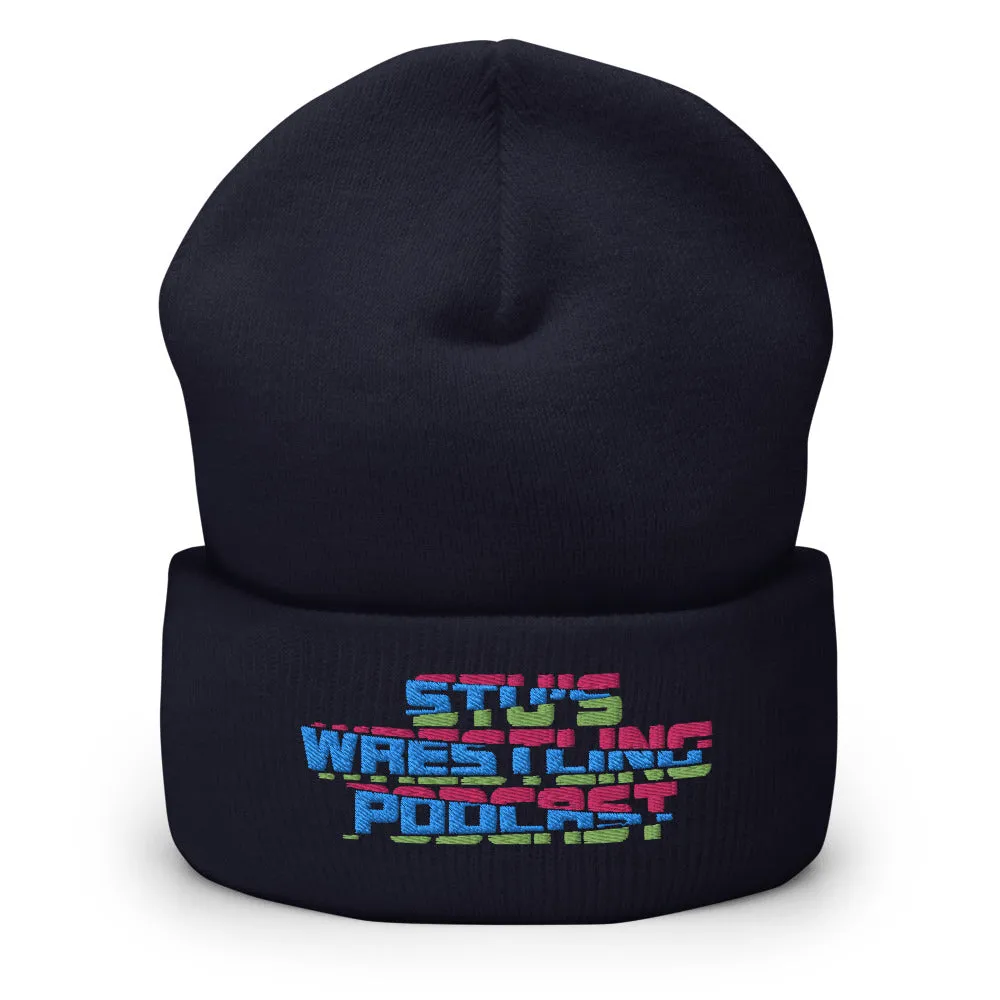 Stu's Wrestling Podcast Logo Cuffed Beanie
