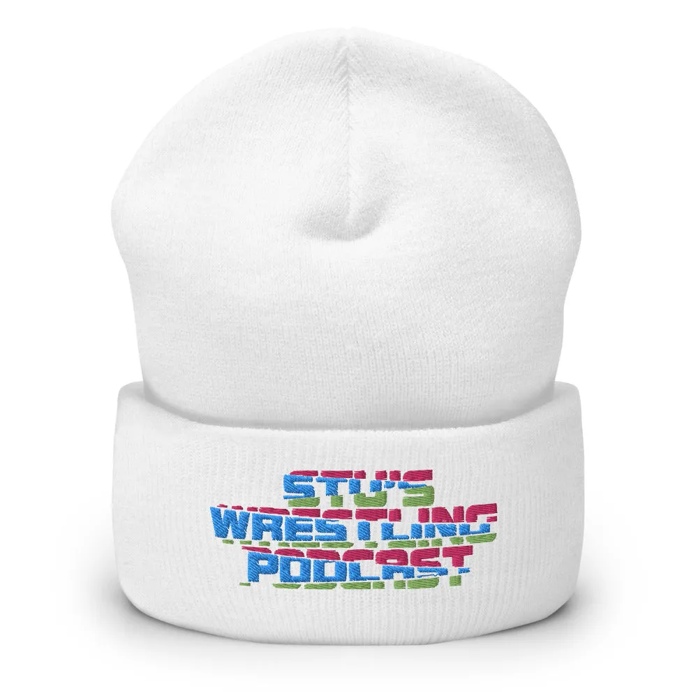 Stu's Wrestling Podcast Logo Cuffed Beanie
