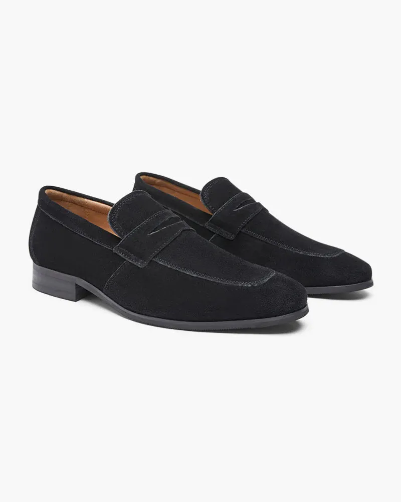 Suede Men Penny Loafers Elegant Slip On