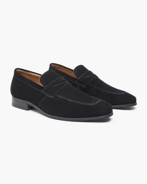 Suede Men Penny Loafers Elegant Slip On