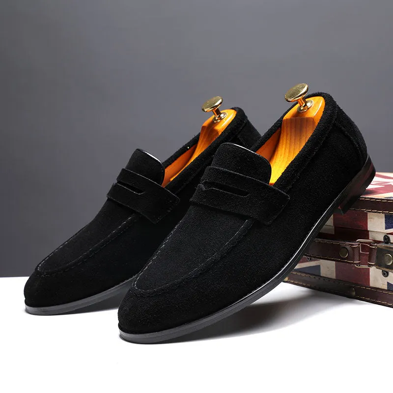 Suede Slip-On Loafers