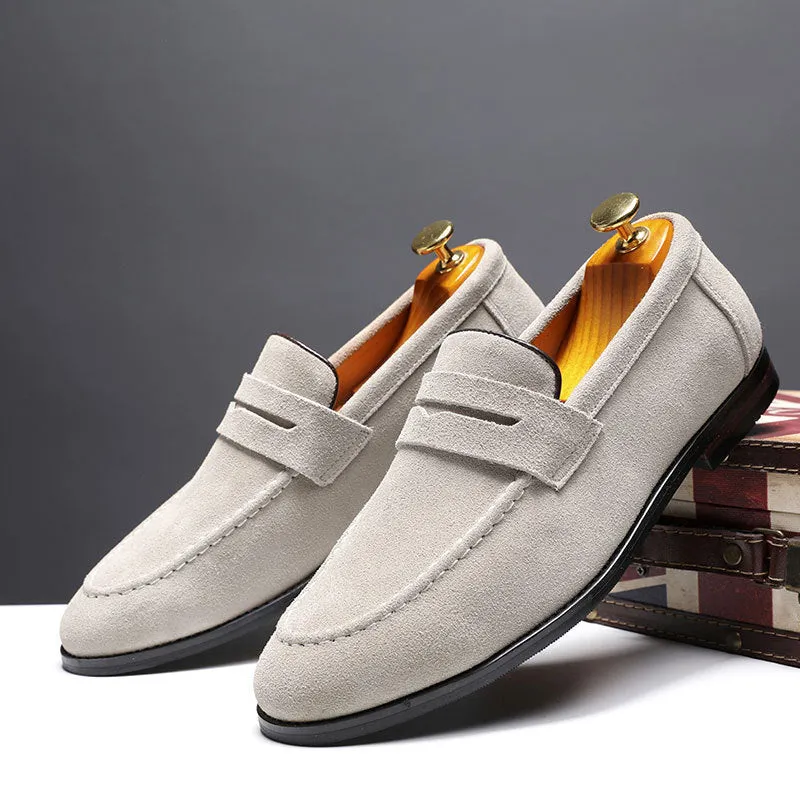 Suede Slip-On Loafers