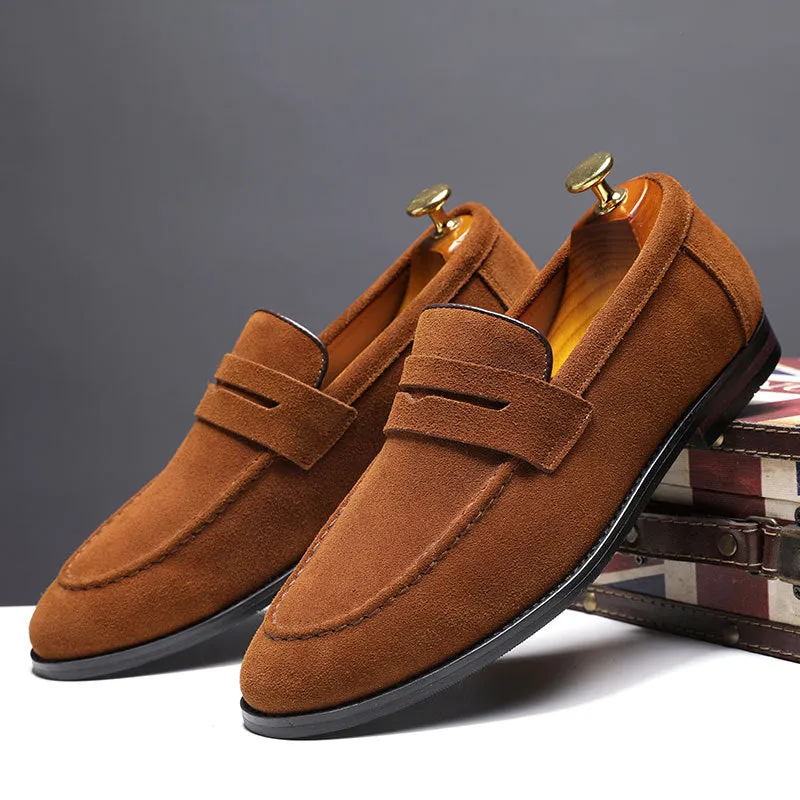 Suede Slip-On Loafers