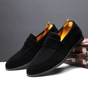 Suede Slip-On Loafers