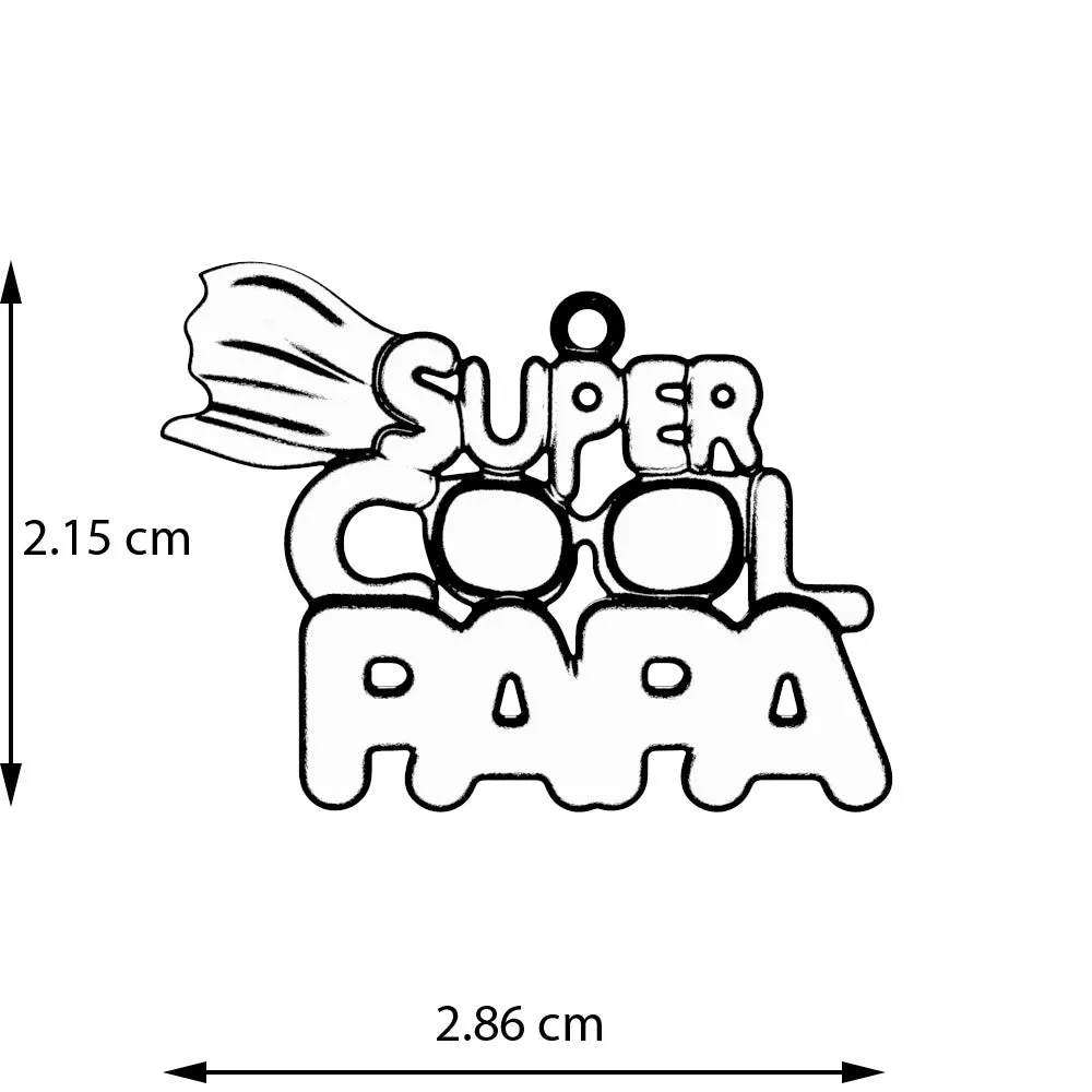 Super Cool Papa Necklace