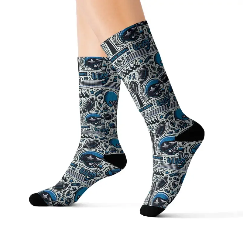 Super Football Essentials Stylish Sublimation Socks