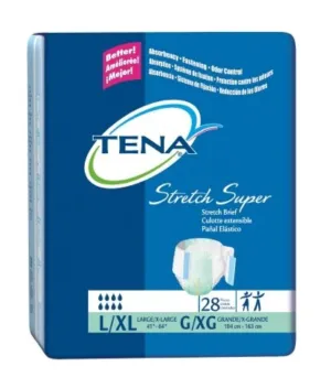 TENA Stretch Brief, Super Absorbency pack of 28 Size Large/X-Large Waist Size 41-64' SCA Hygiene Products SCT67903...