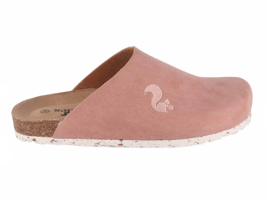 Thies Women clogs Eco Bio 'Full Slide', light pink