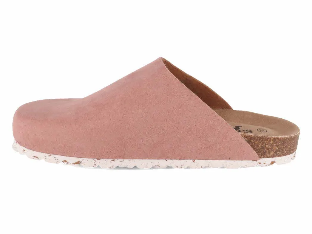 Thies Women clogs Eco Bio 'Full Slide', light pink