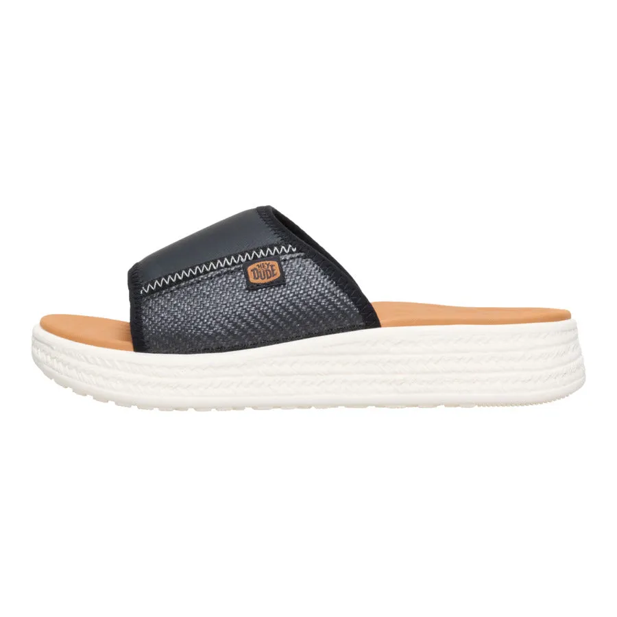 Tide Espadrille Slide - Black/Egret