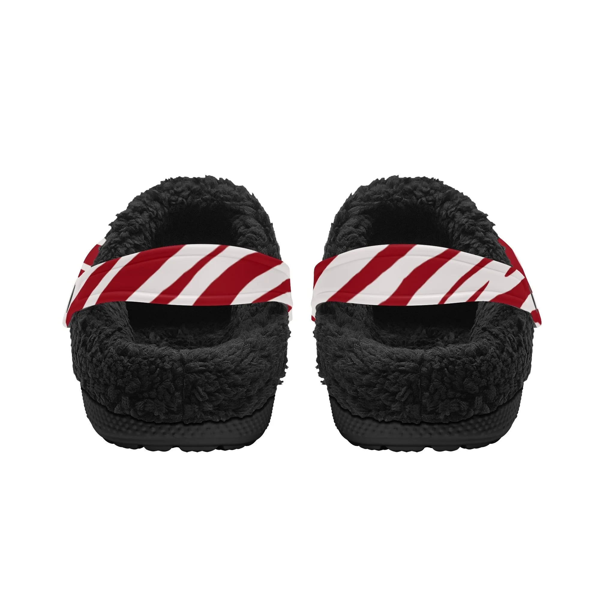 Tiger Stripe Black Winter Fur Lined Clog