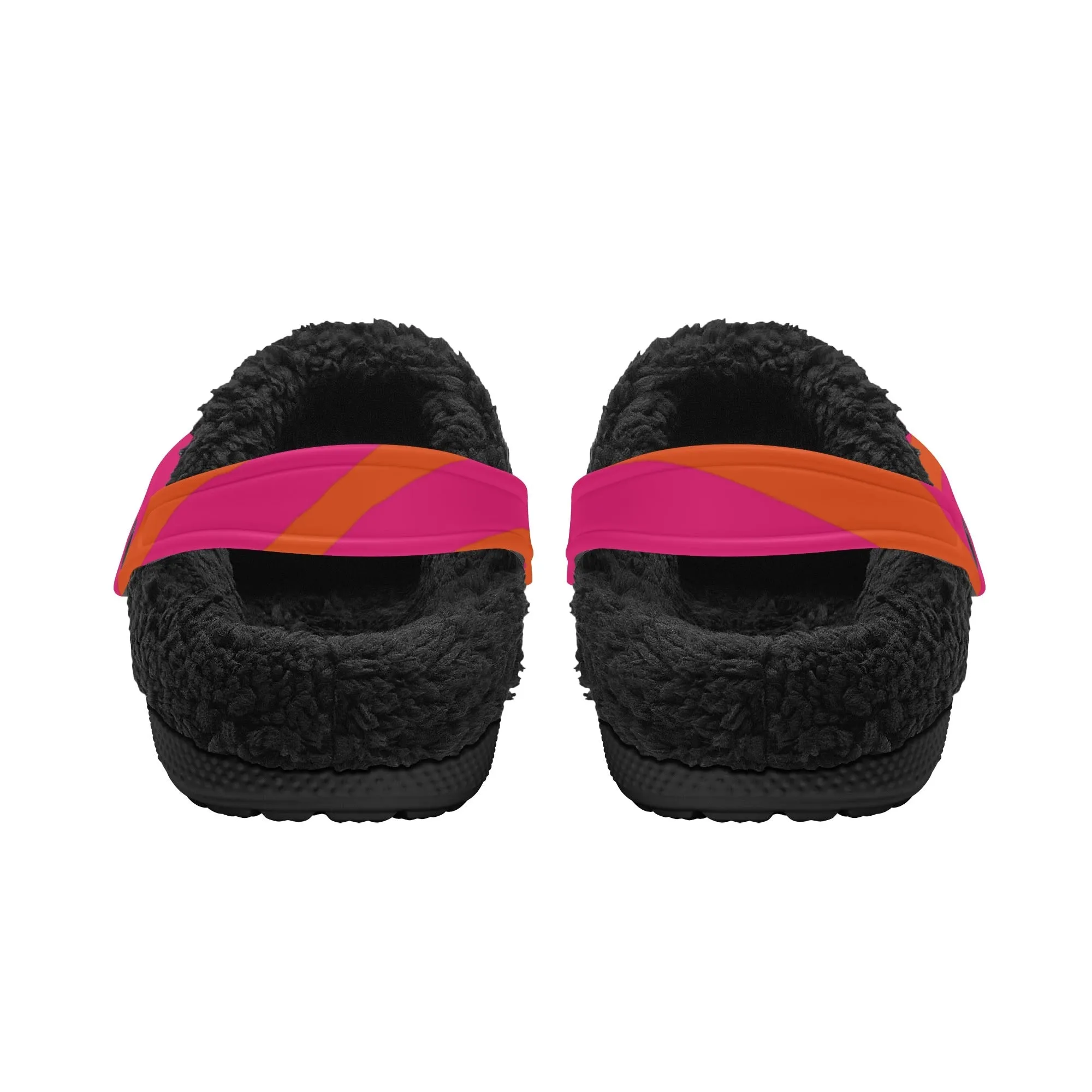 Tiger Stripe Black Winter Fur Lined Clog