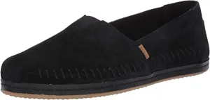 TOMS Women's Alpargata Espadrille, Size: 5.5 B(M) US, Color: Black Npig Nubuck Su