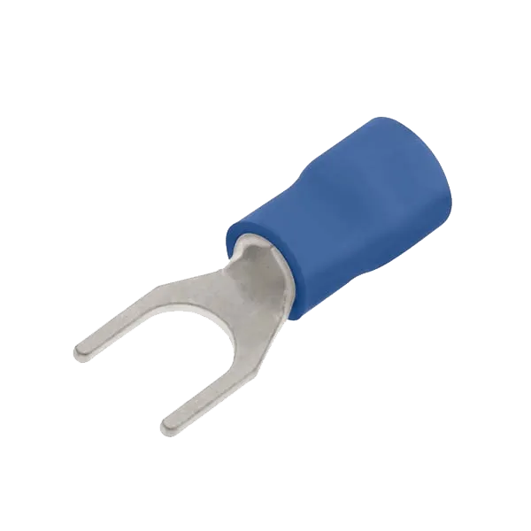 Unicrimp QBF3N Blue Fork Terminal 3.5mm Narrow (100 Pack)