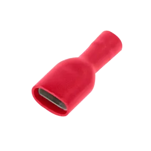 Unicrimp QRFPO28F5 100Red Fully Ins F Pushon 2.8 & .5mm Tab (100 Pack)