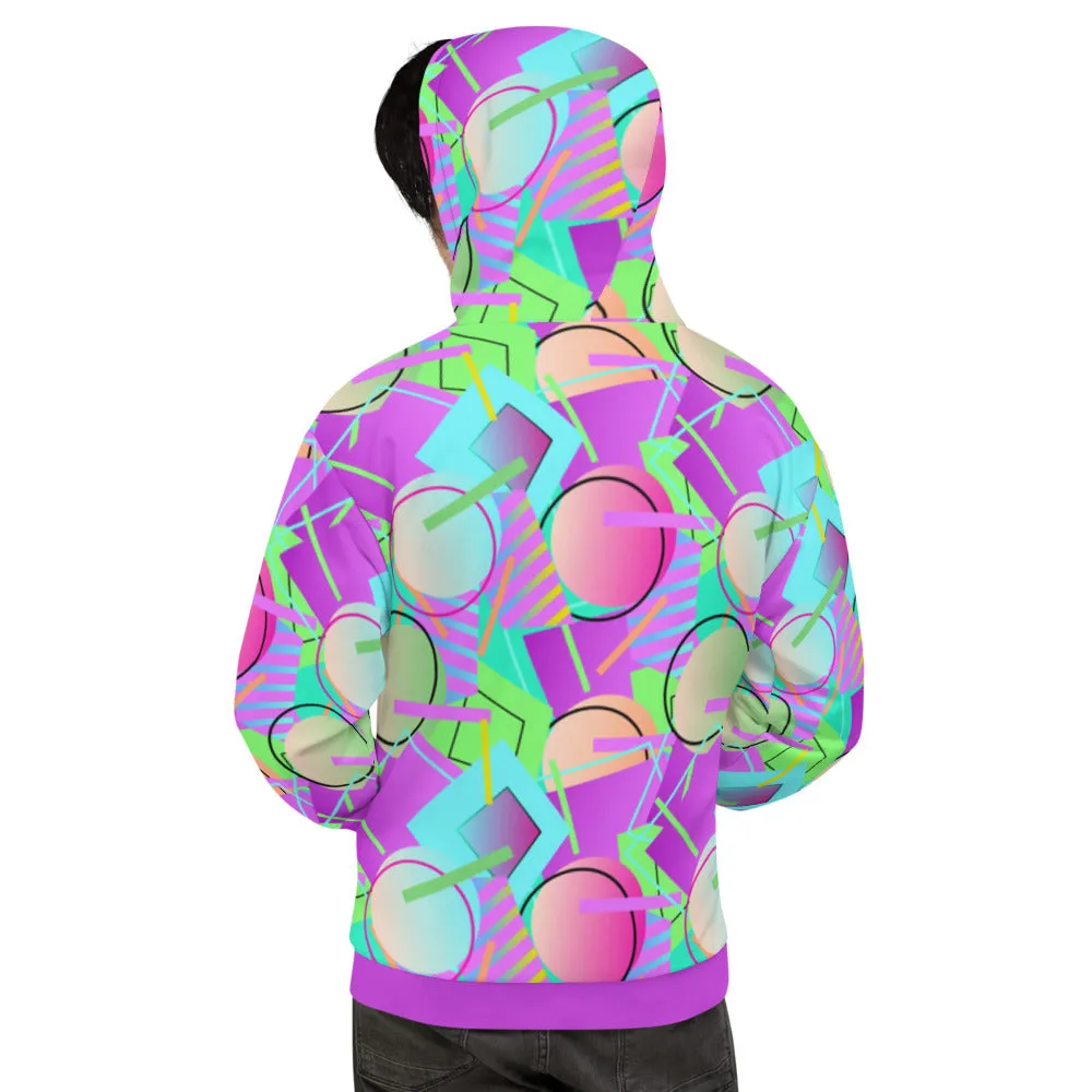 Unisex Hoodie, 80s Memphis Festival