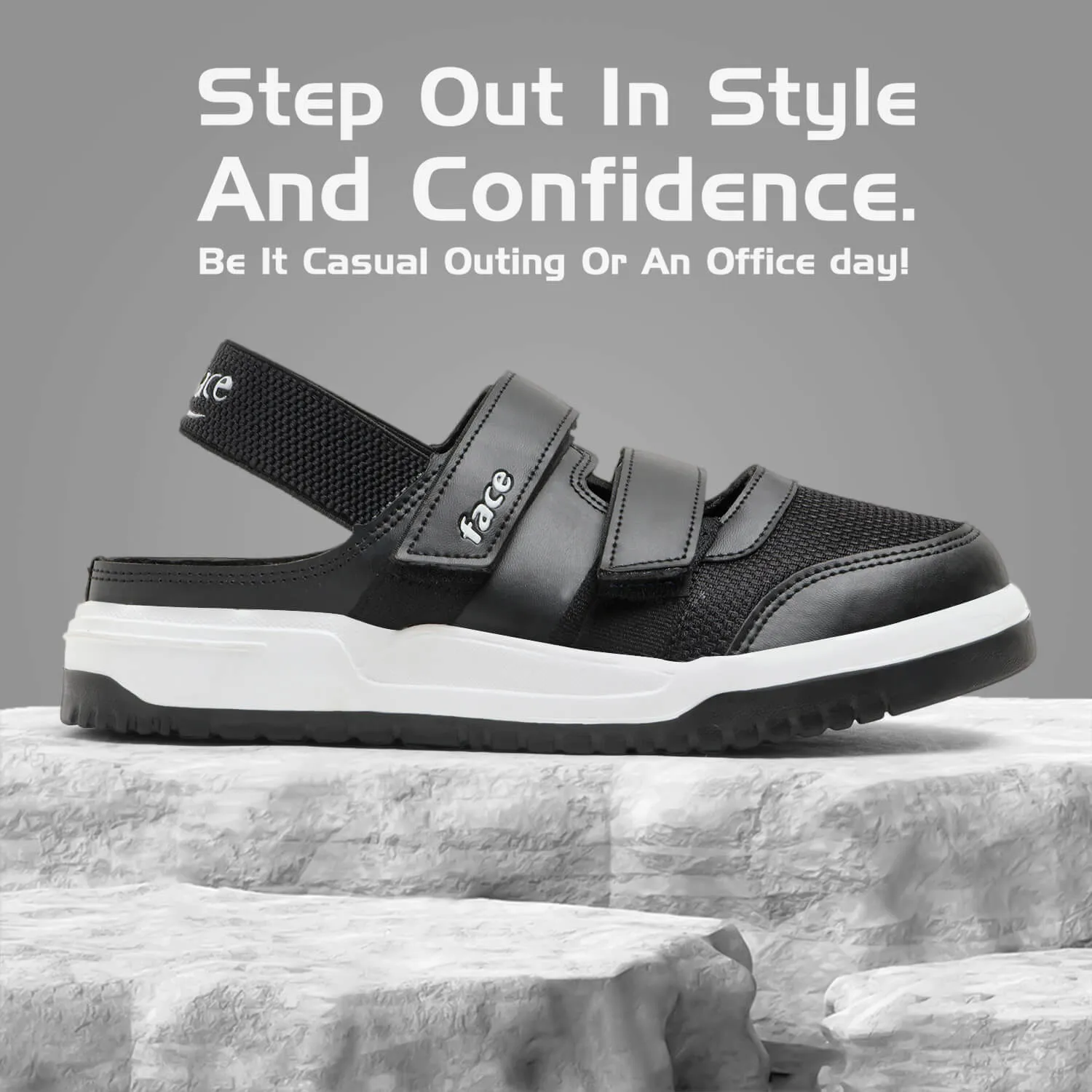 Urban 07 BLACK Summer Clog Shoes