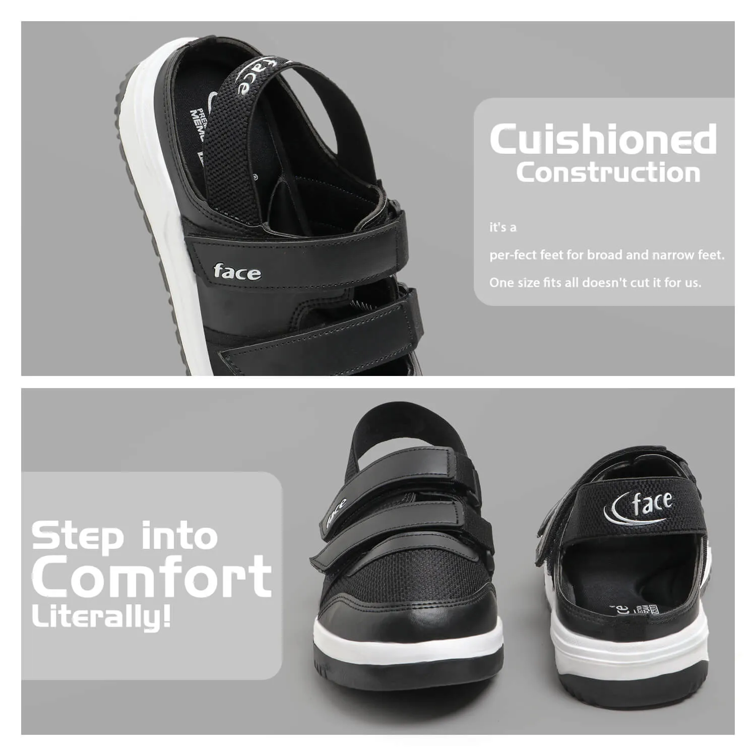 Urban 07 BLACK Summer Clog Shoes