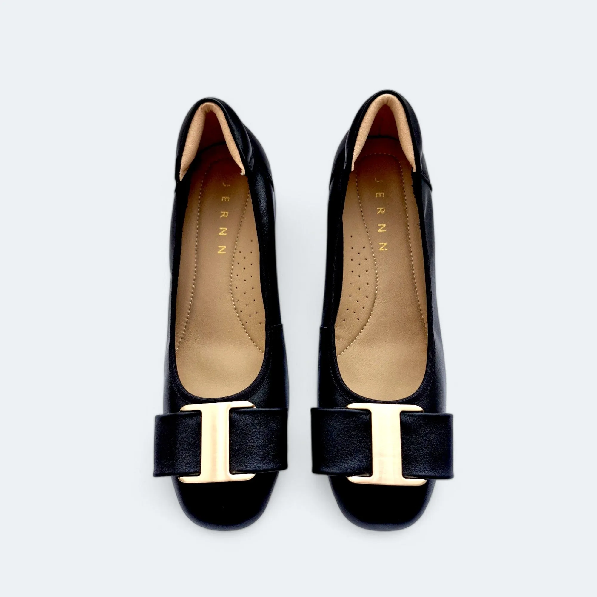 Vanessa Lambskin Leather Low Heel