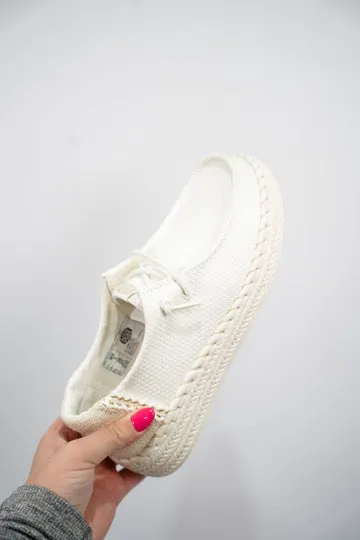 Wendy Espadrille Woven - White