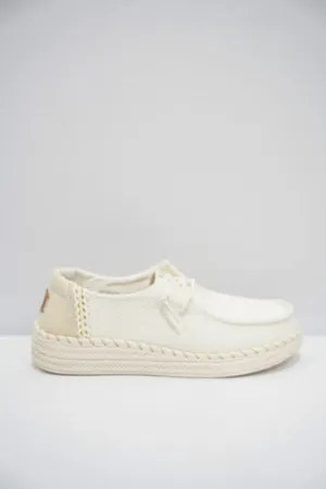 Wendy Espadrille Woven - White