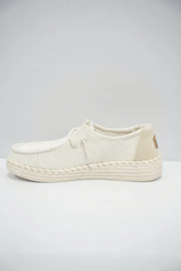 Wendy Espadrille Woven - White