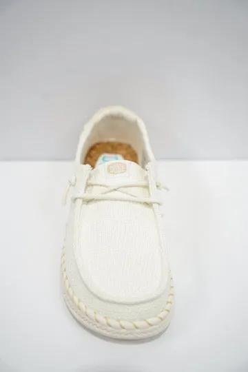 Wendy Espadrille Woven - White