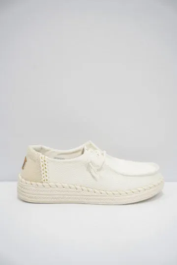 Wendy Espadrille Woven - White