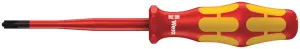 Wera 05020132001 165 iSS PZ/S VDE Insulated screwdriver with reduced blade diameter for PlusMinus screws (Pozidriv/slotted), # 1 x 80 mm