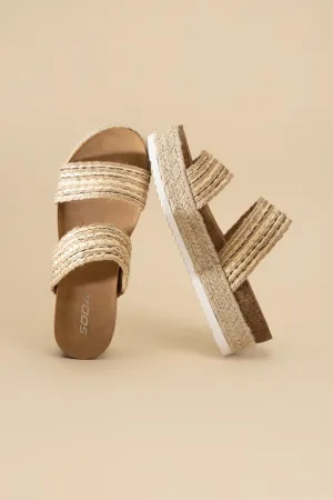 WEST ESPADRILLE SLIDES
