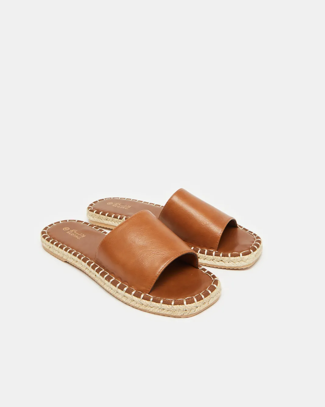Women Brown Espadrille Mule