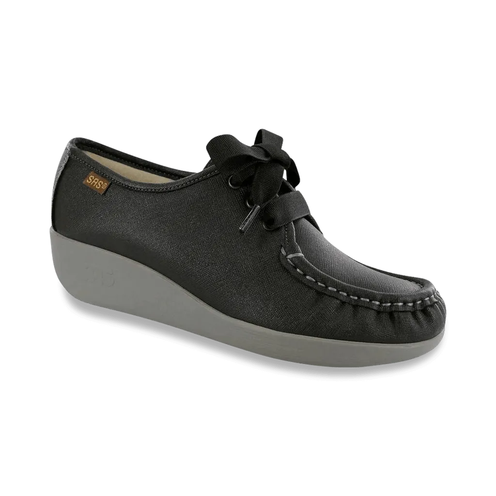 Women's Bounce Lace Up Moc in Raven