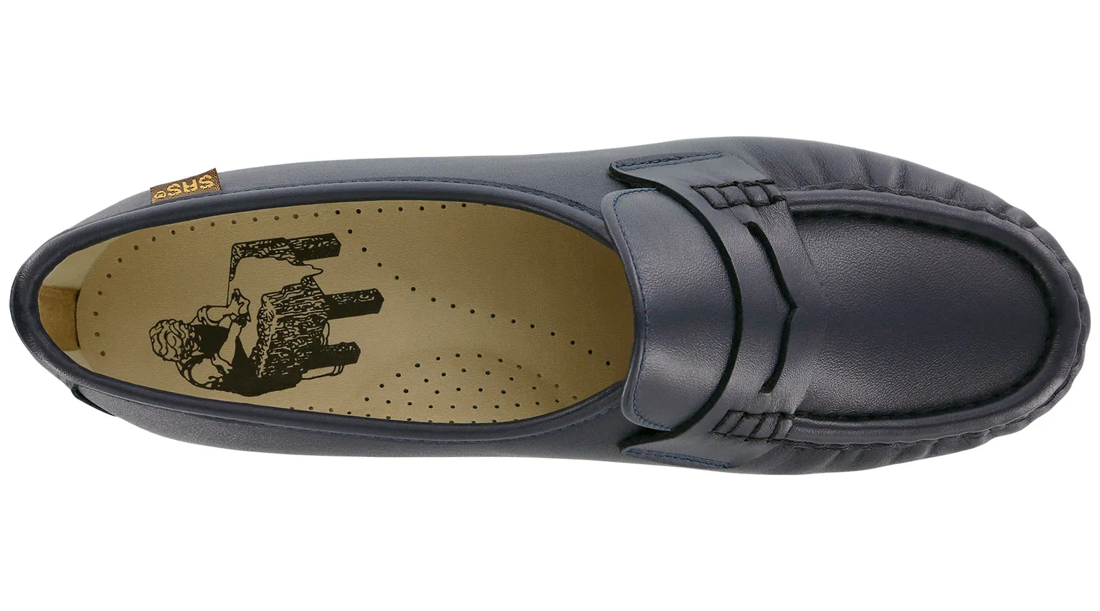 Women's Classic Slip On Loafer in Navy