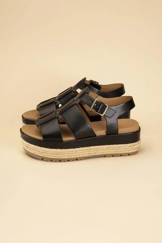 Womens Gladiator Sandals In Black