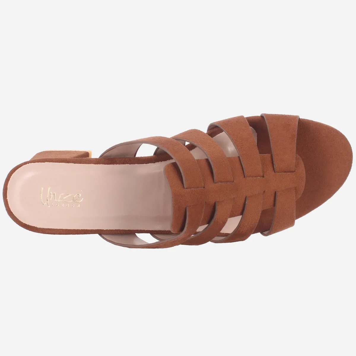 Womens "CHANTRIA" Open Toe Block Heel Sandals