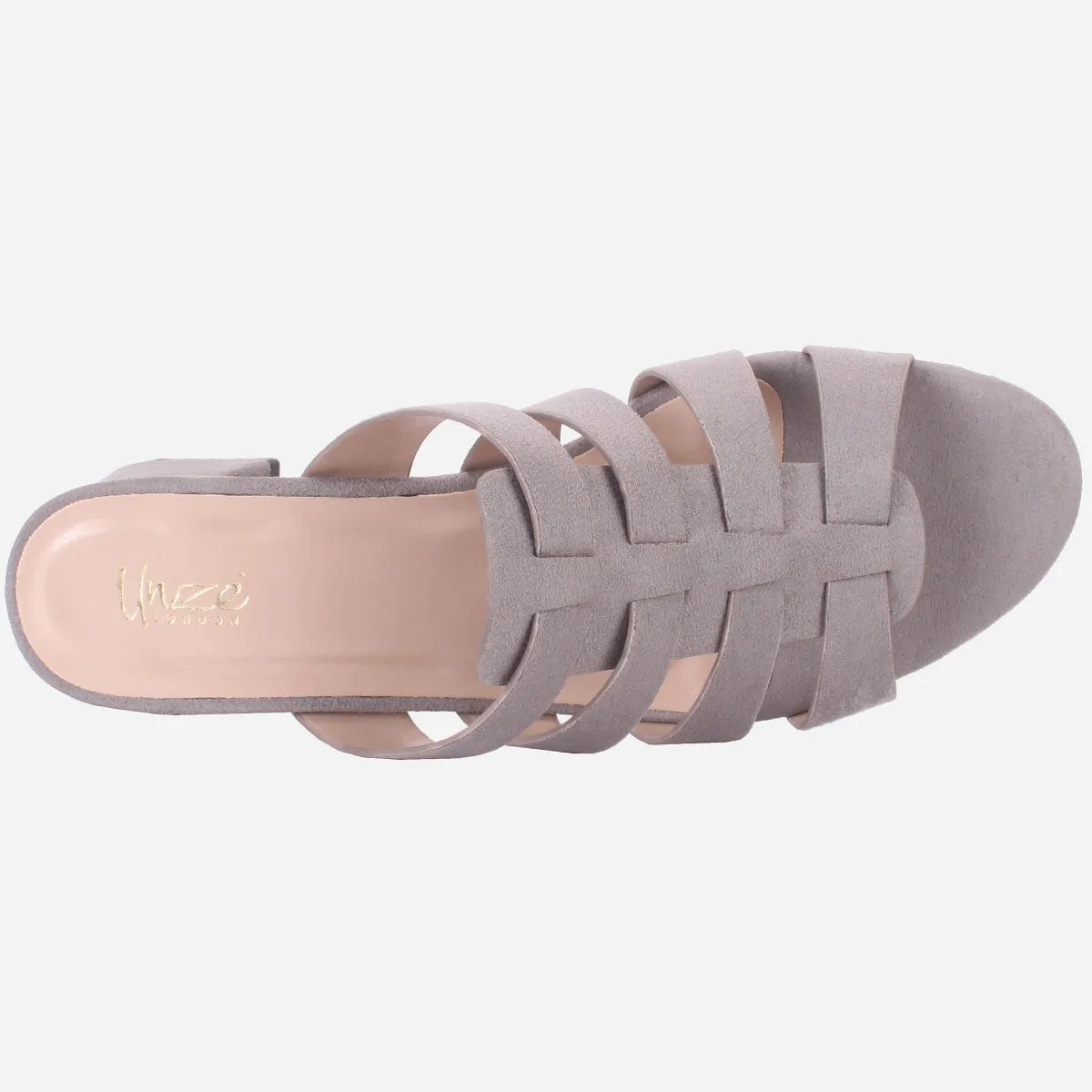 Womens "CHANTRIA" Open Toe Block Heel Sandals